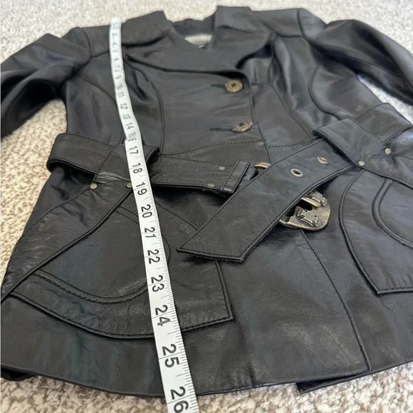 KASTELANO Vintage Real Leather Jacket - XS